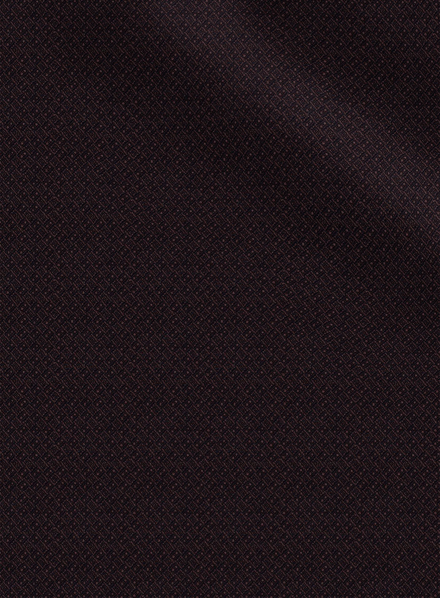 Napolean Faliero Diamond Weave Wine Wool Jacket - Image 3