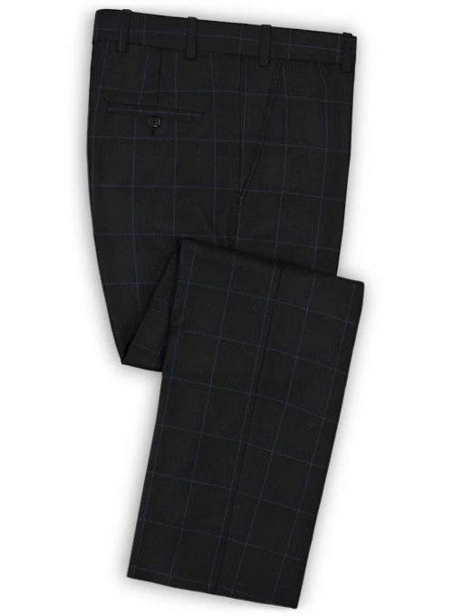 Napolean Fissa Black Wool Double Breasted Suit - Image 4
