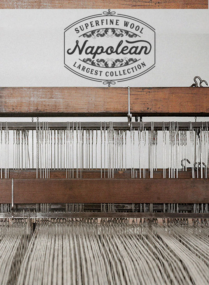Napolean Flat Blue Wool Jacket - Image 4
