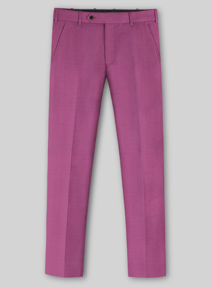 Napolean Fuchsia Pink Wool Pants - Image 2