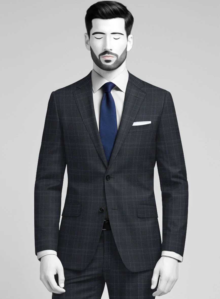 Napolean Gatsby's Blue Glen Wool Jacket - Image 2
