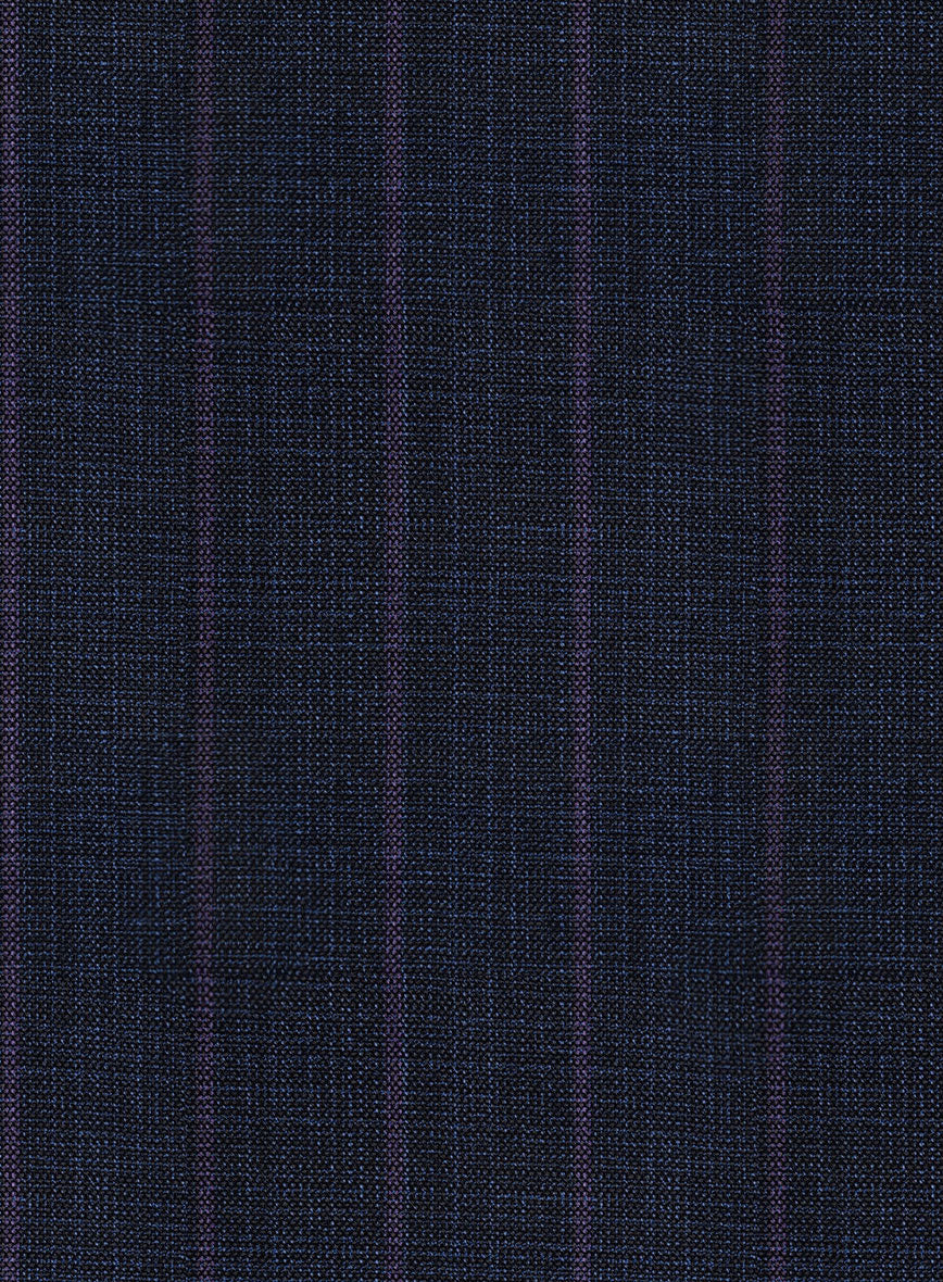 Napolean Gavino Stripe Blue Wool Jacket - Image 3