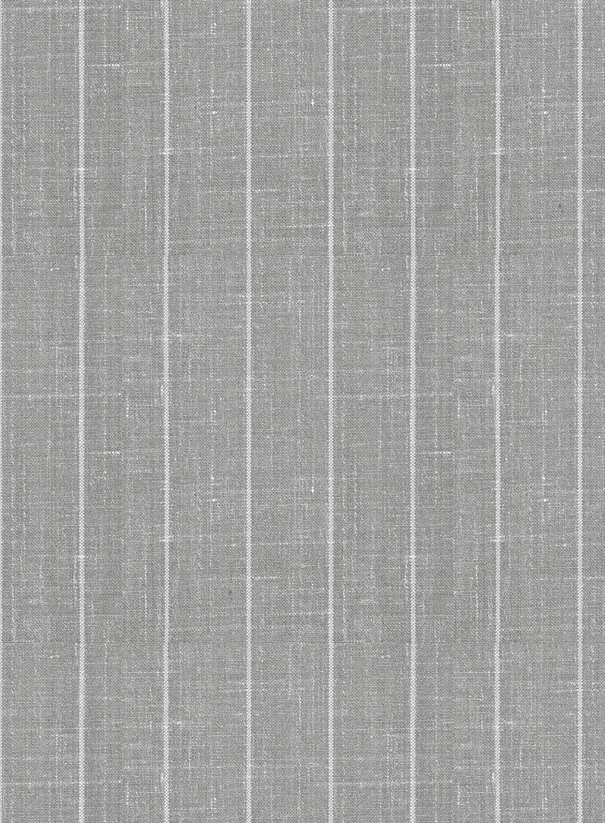 Napolean Genova Stripe Gray Wool Jacket - Image 3
