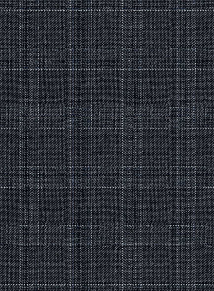 Napolean Gisde Glen Blue Wool Pants - Image 3