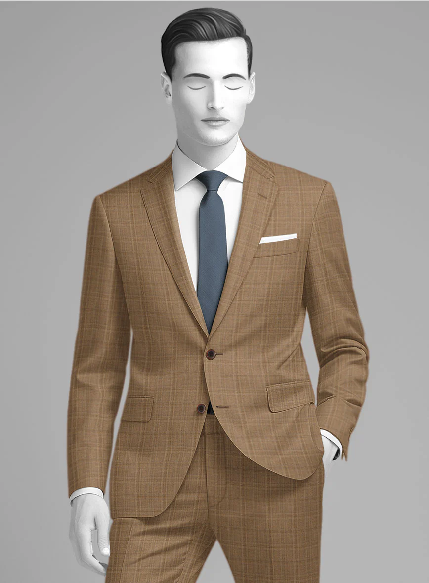 Napolean Gisde Glen Brown Wool Jacket - Image 2