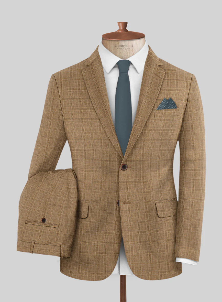 Napolean Gisde Glen Brown Wool Suit - Image 2