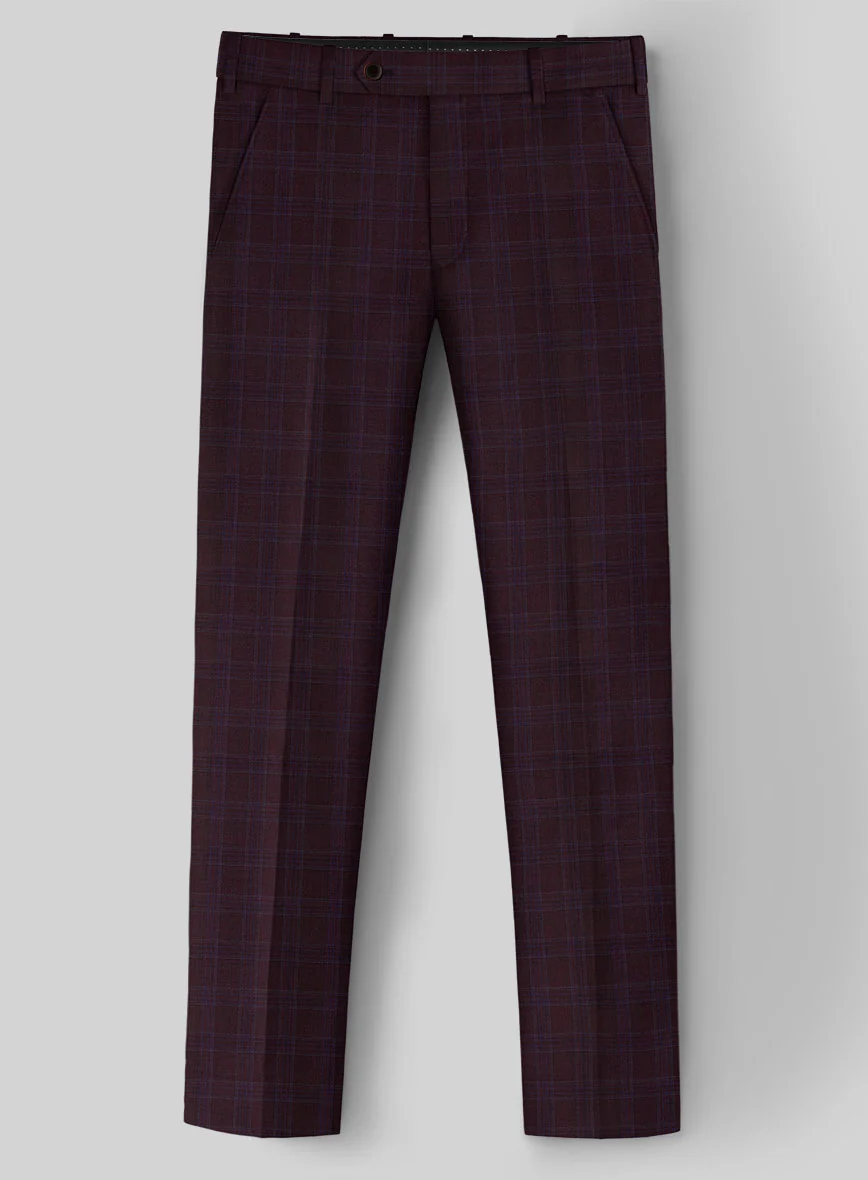 Napolean Gisde Glen Purple Wool Suit - Image 5