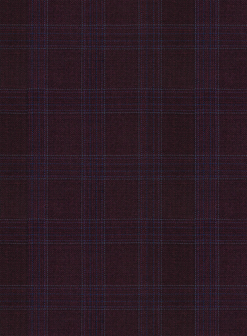 Napolean Gisde Glen Purple Wool Suit - Image 7