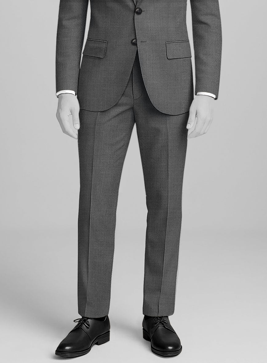 Napolean Gray Birdseye Wool Suit - Image 6