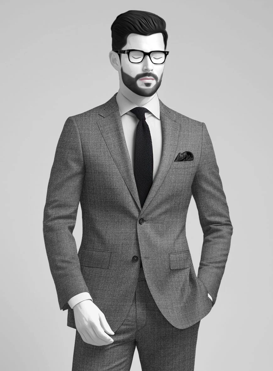 Napolean Gray Wool Jacket - Image 2