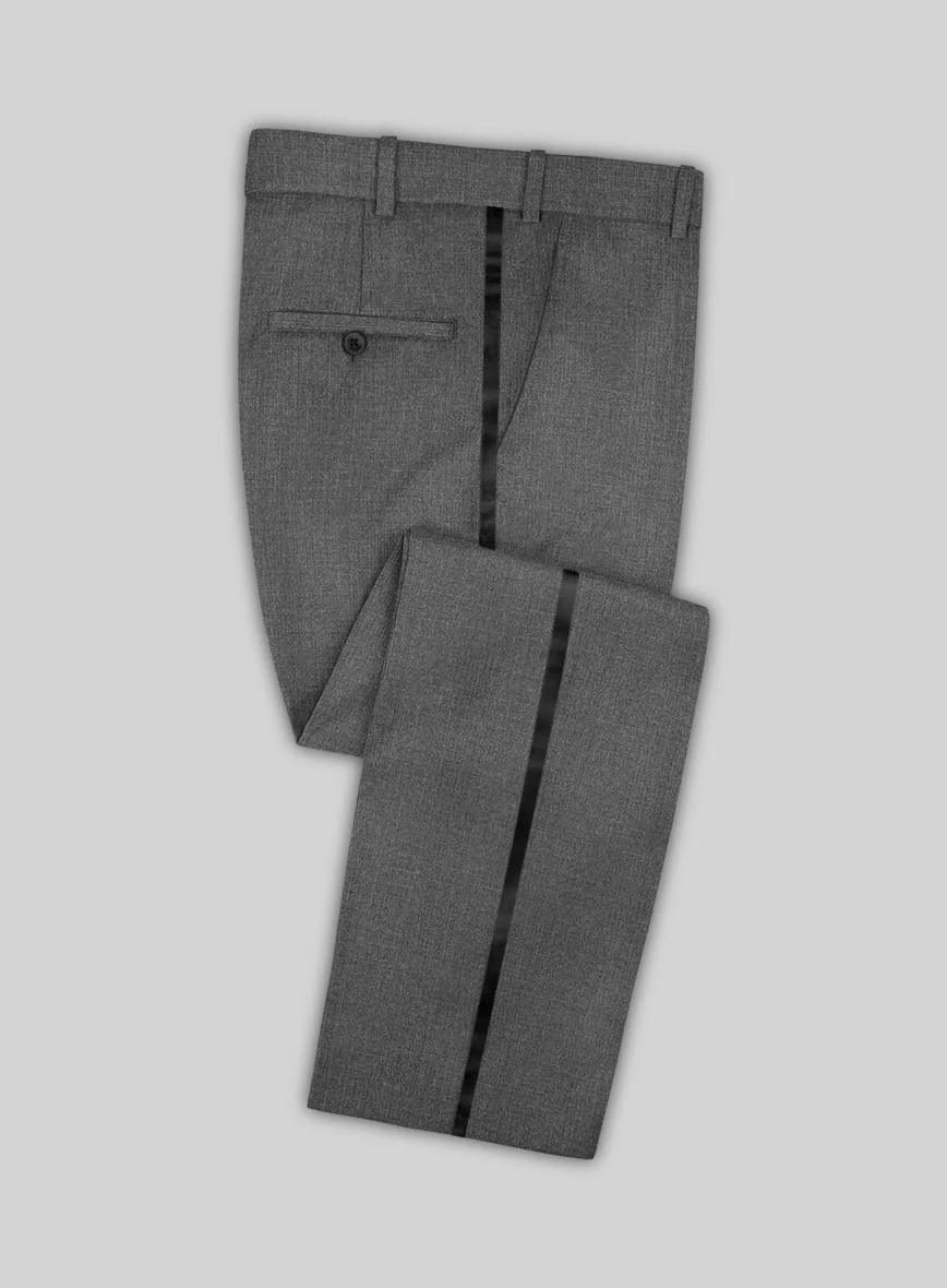 Napolean Gray Wool Tuxedo Suit - Image 4