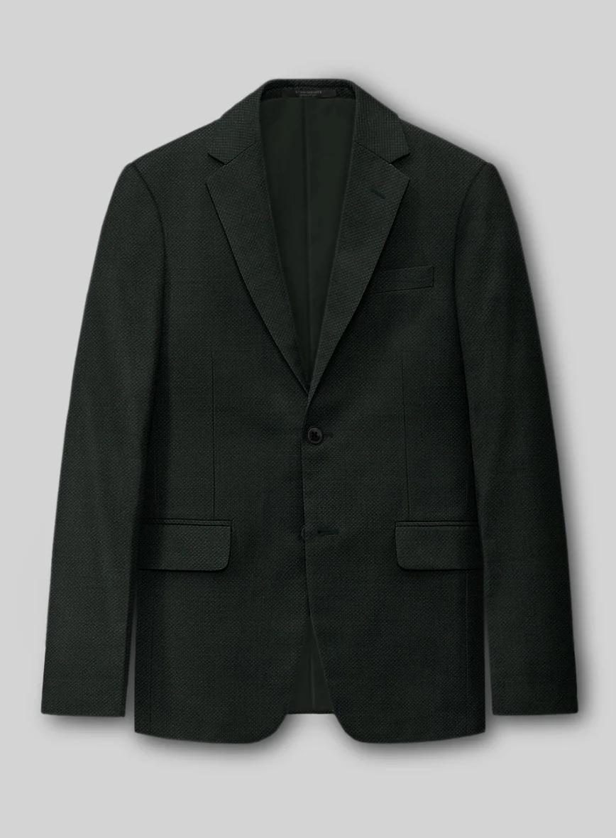 Napolean Green Birdseye Wool Suit - Image 3