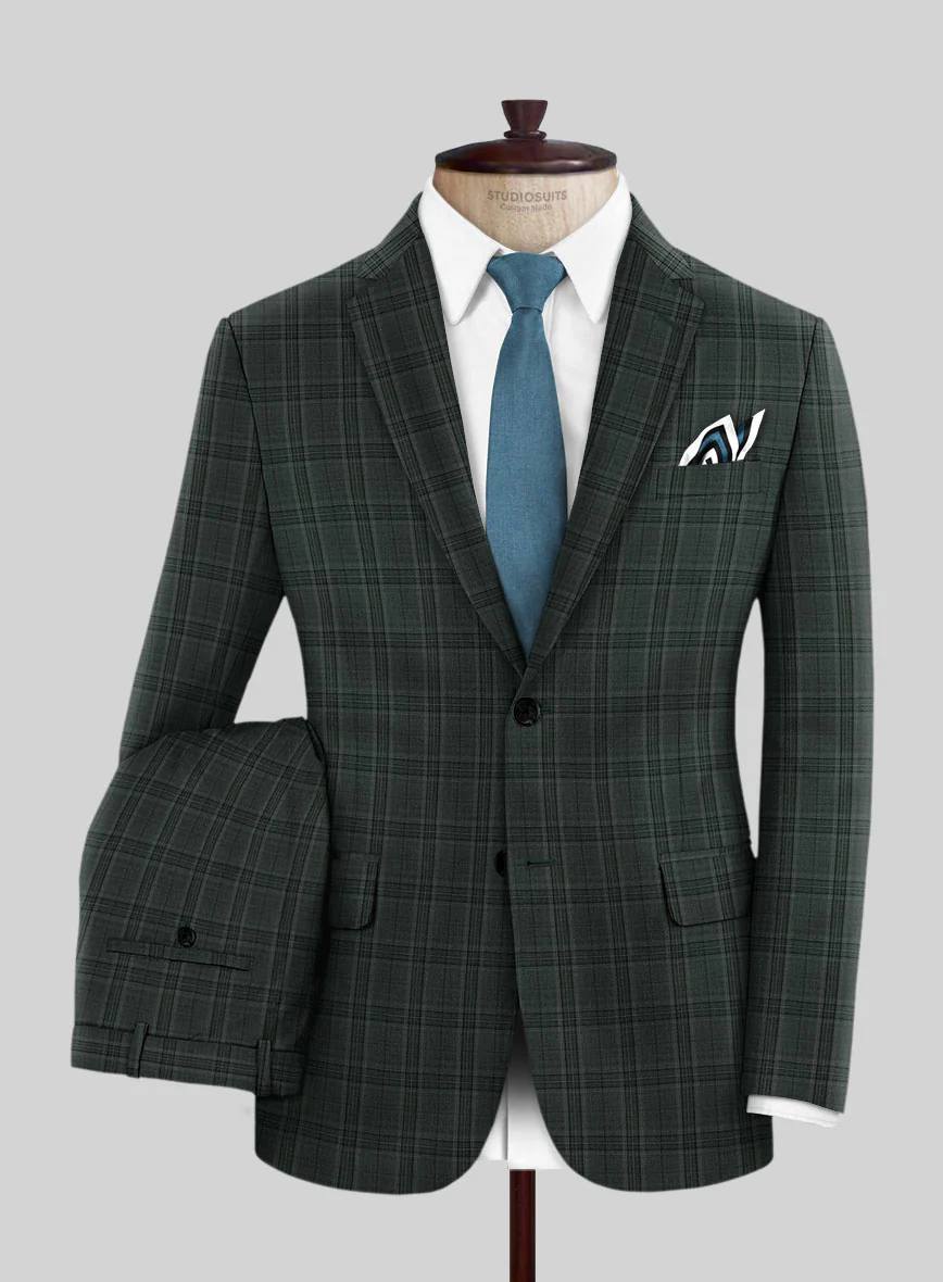 Napolean Green Hunting Plaid Suit - Image 2