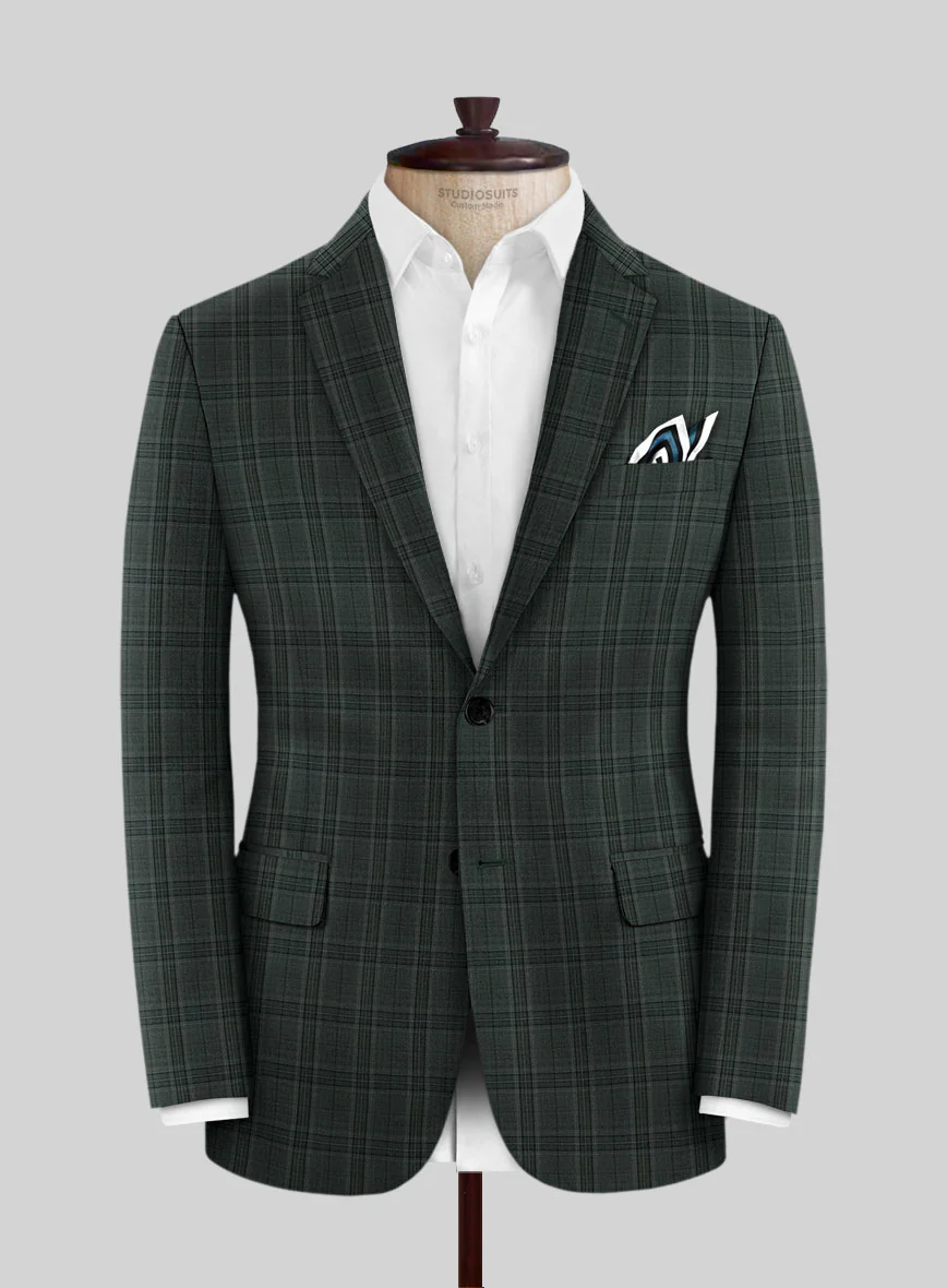 Napolean Green Hunting Plaid Suit - Image 3