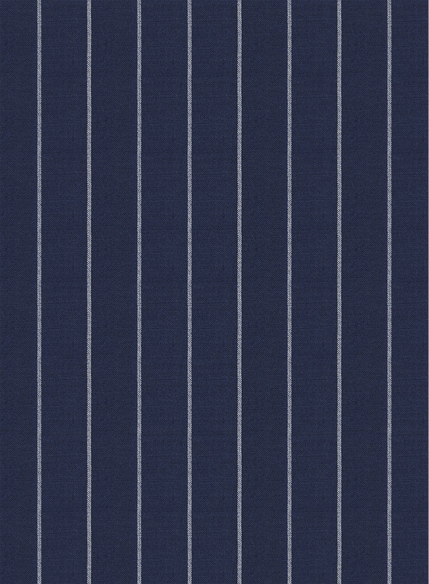 Napolean Ikel Stripe Space Blue Wool Jacket - Image 2