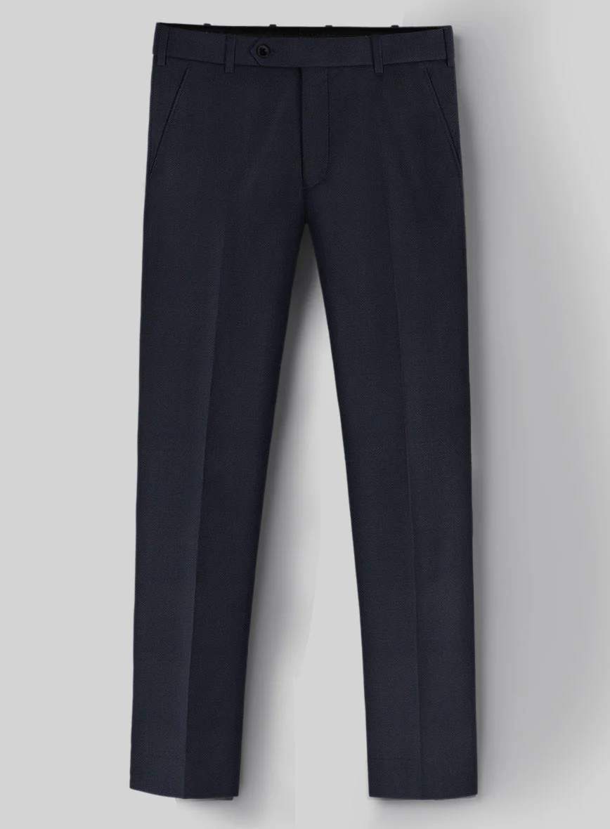 Napolean Imperial Blue Herringbone Wool Suit - Image 6