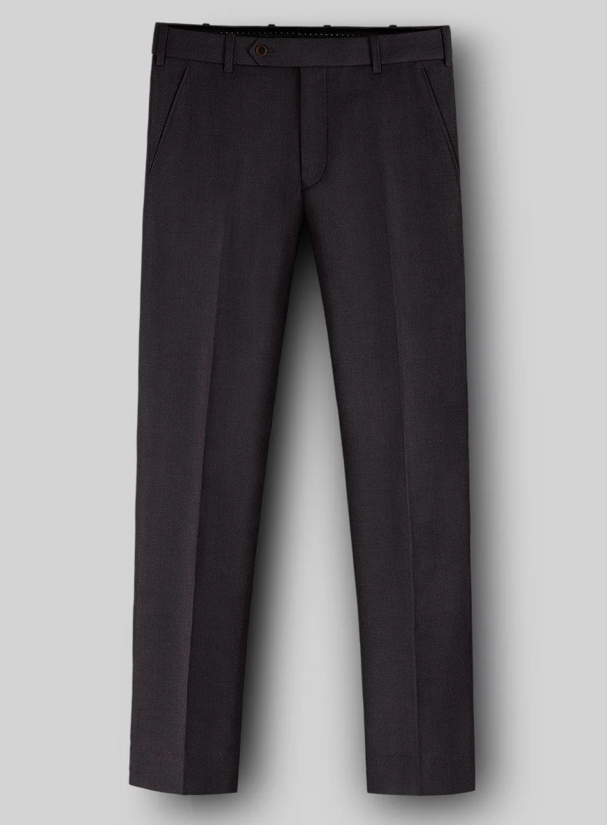 Napolean Imperial Brown Herringbone Wool Suit - Image 6