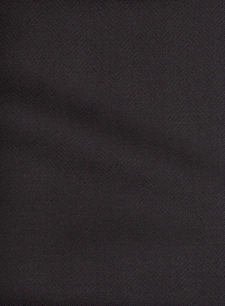 Napolean Imperial Brown Herringbone Wool Suit - Image 7