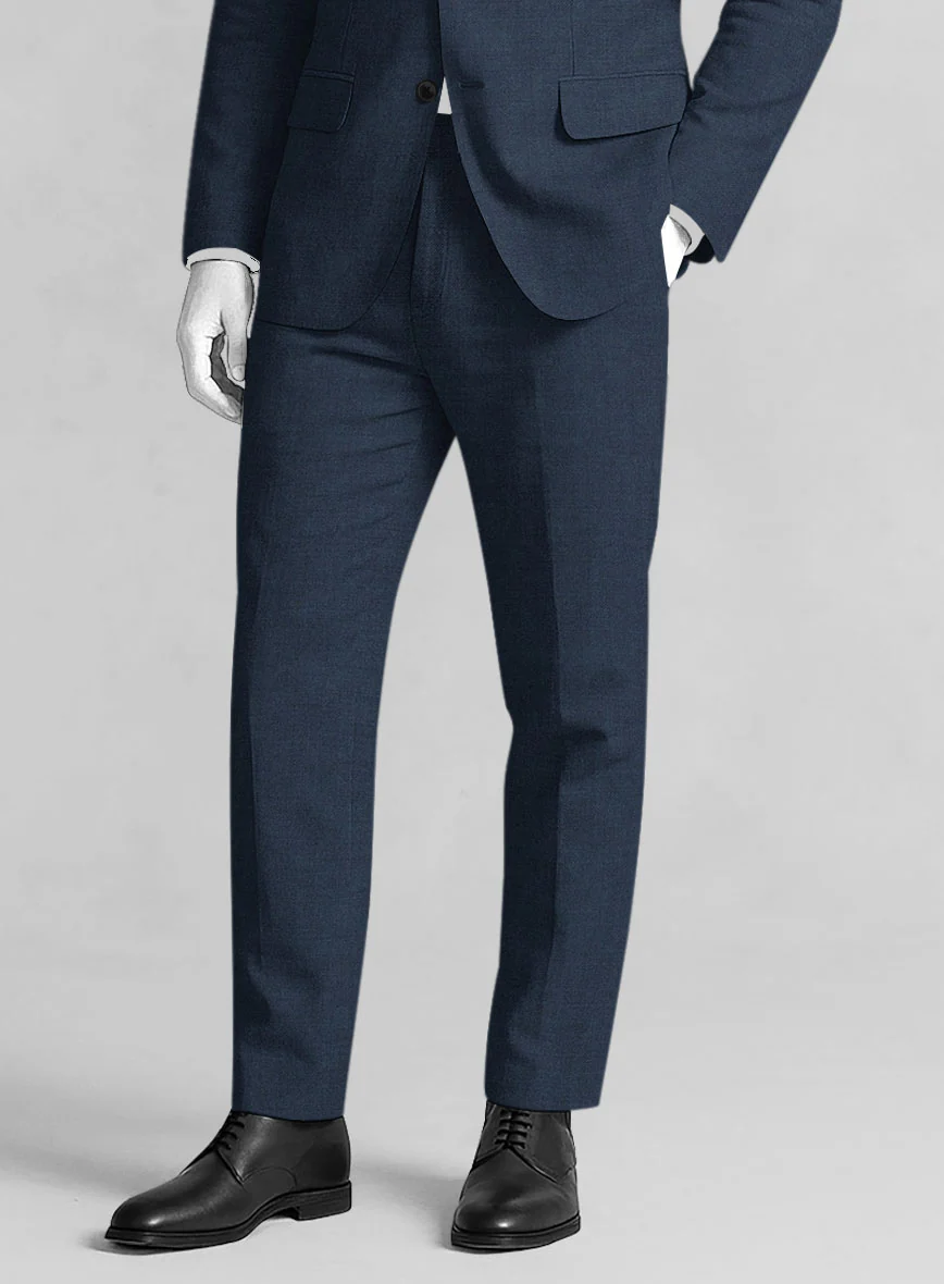 Napolean Ink Blue Wool Suit - Image 6