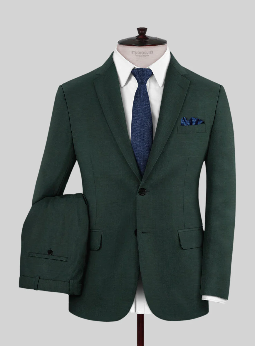 Napolean Intense Green Wool Suit - Image 2