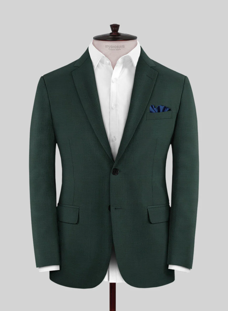 Napolean Intense Green Wool Suit - Image 3