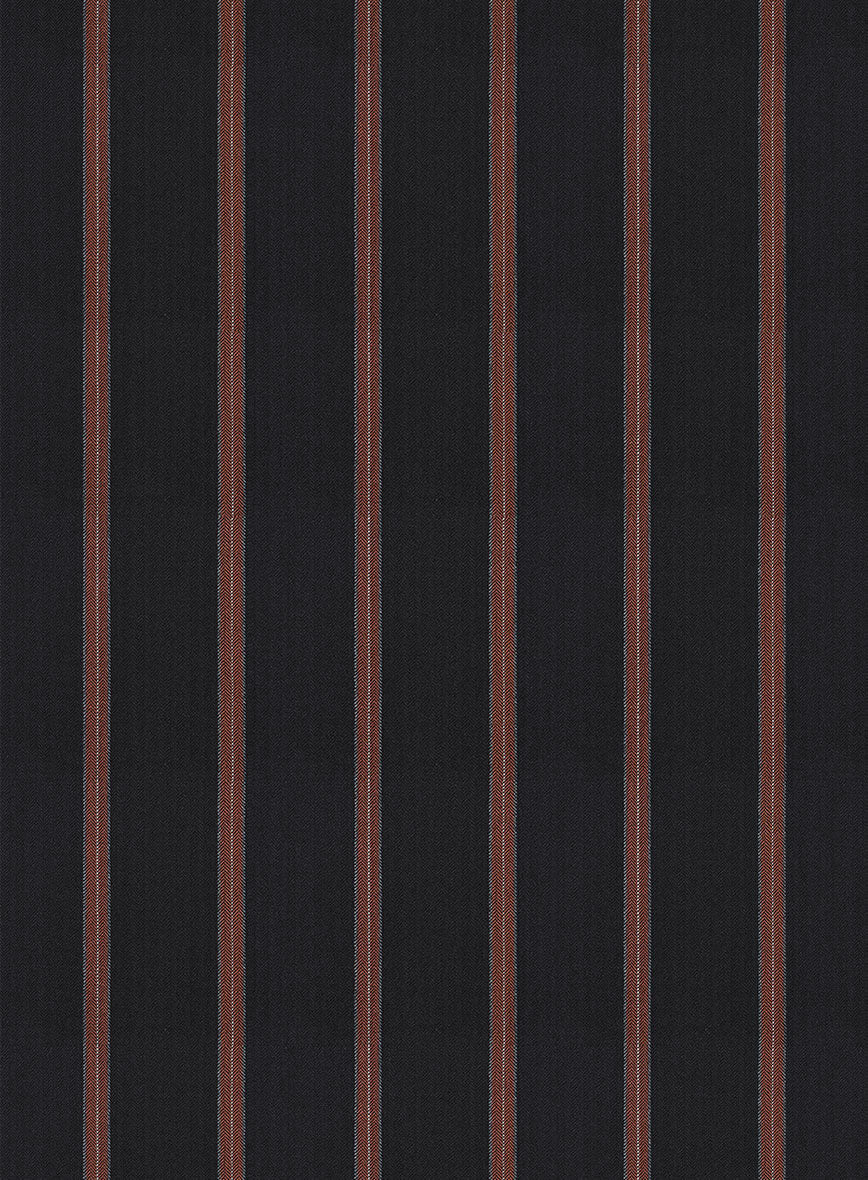 Napolean Ipai Stripe Black Wool Jacket - Image 2