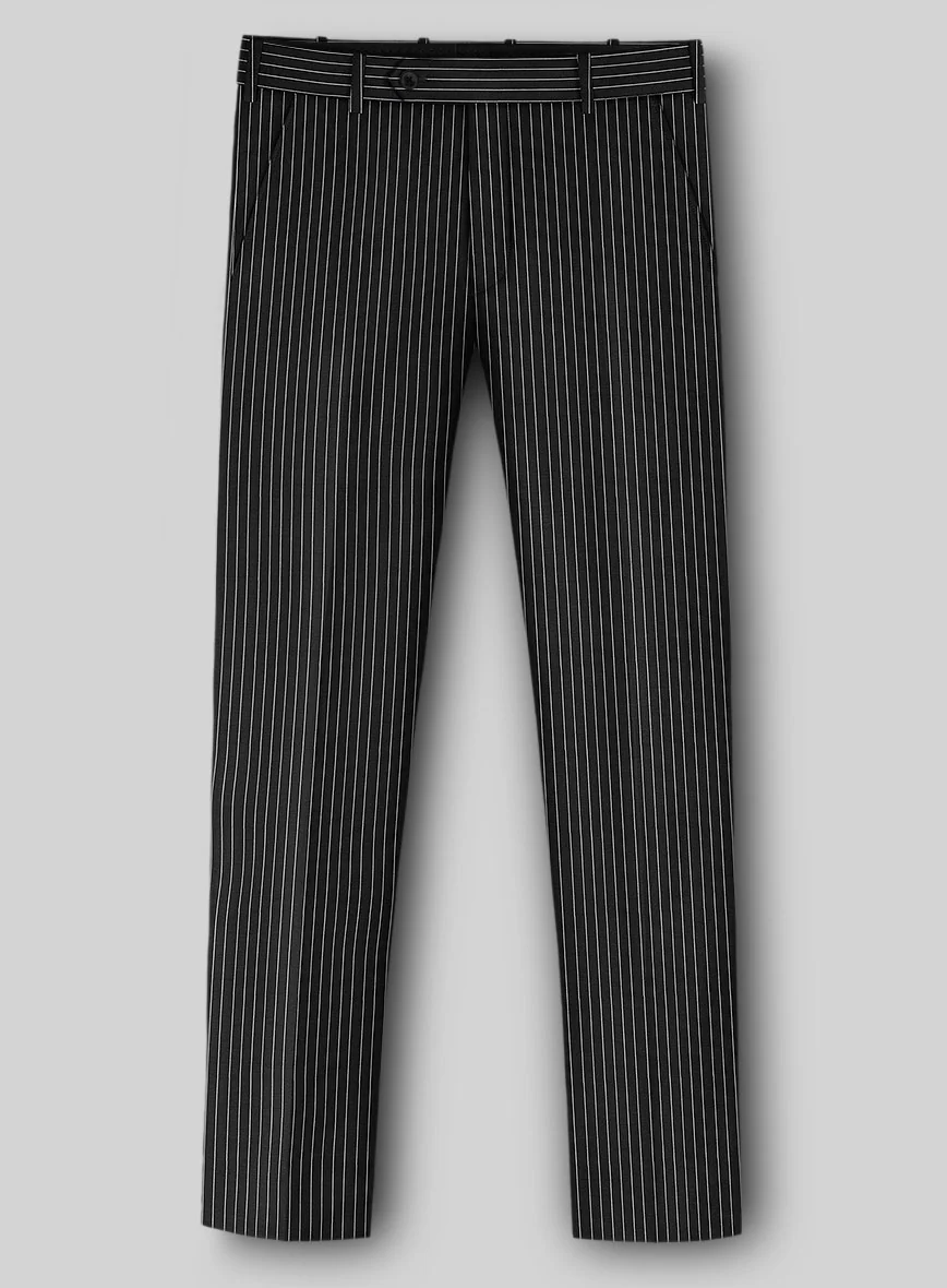 Napolean Isaura Stripe Black Wool Suit - Image 6