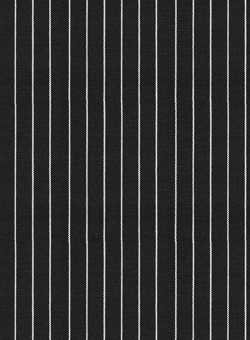 Napolean Isaura Stripe Black Wool Suit - Image 7