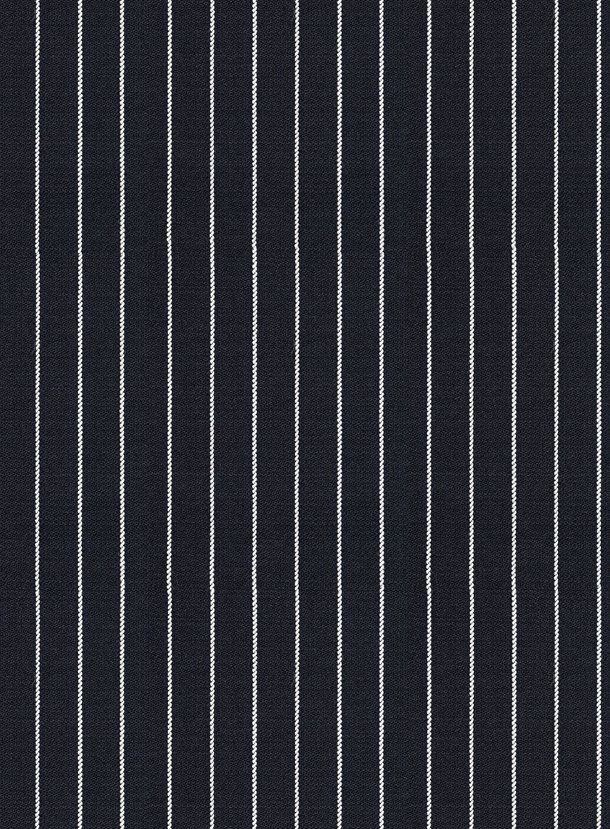 Napolean Isaura Stripe Blue Wool Pants - Image 3