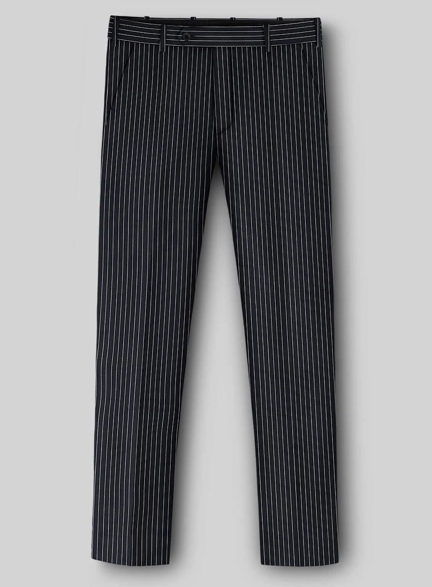 Napolean Isaura Stripe Blue Wool Suit - Image 5