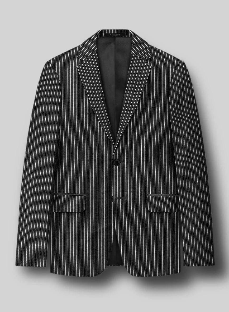 Napolean Isaura Stripe Gray Wool Suit - Image 4