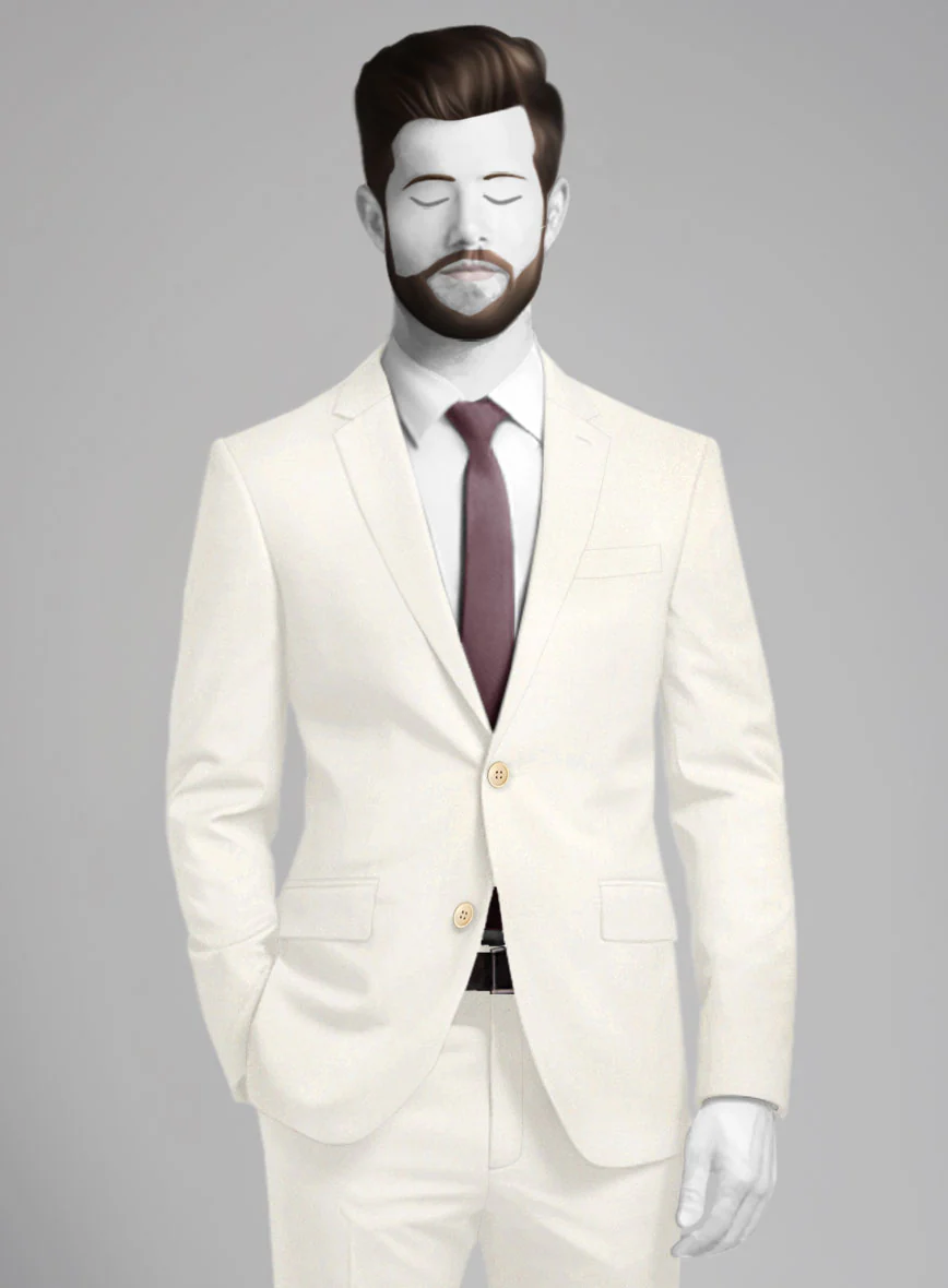 Napolean Ivory Wool Jacket - Image 2