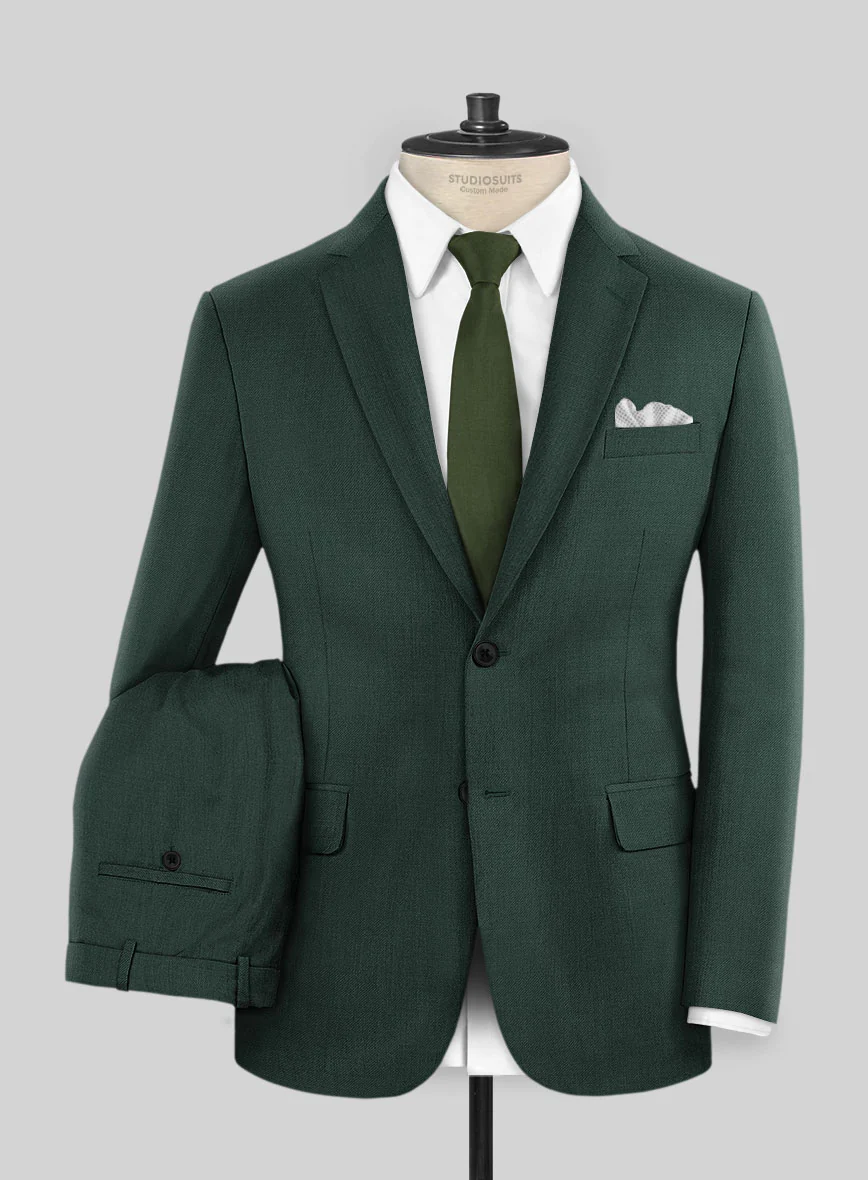 Napolean Jungle Green Wool Suit - Image 2
