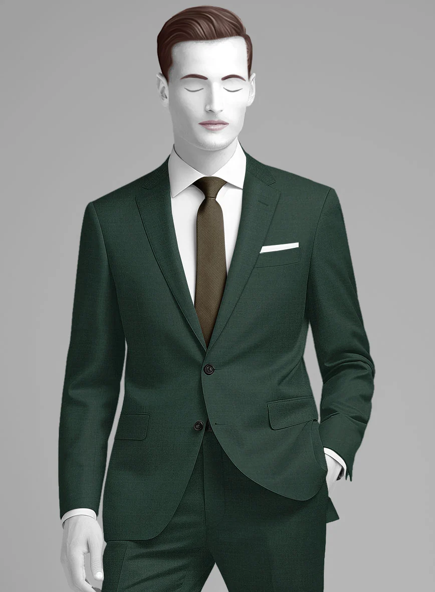 Napolean Jungle Green Wool Suit - Image 4