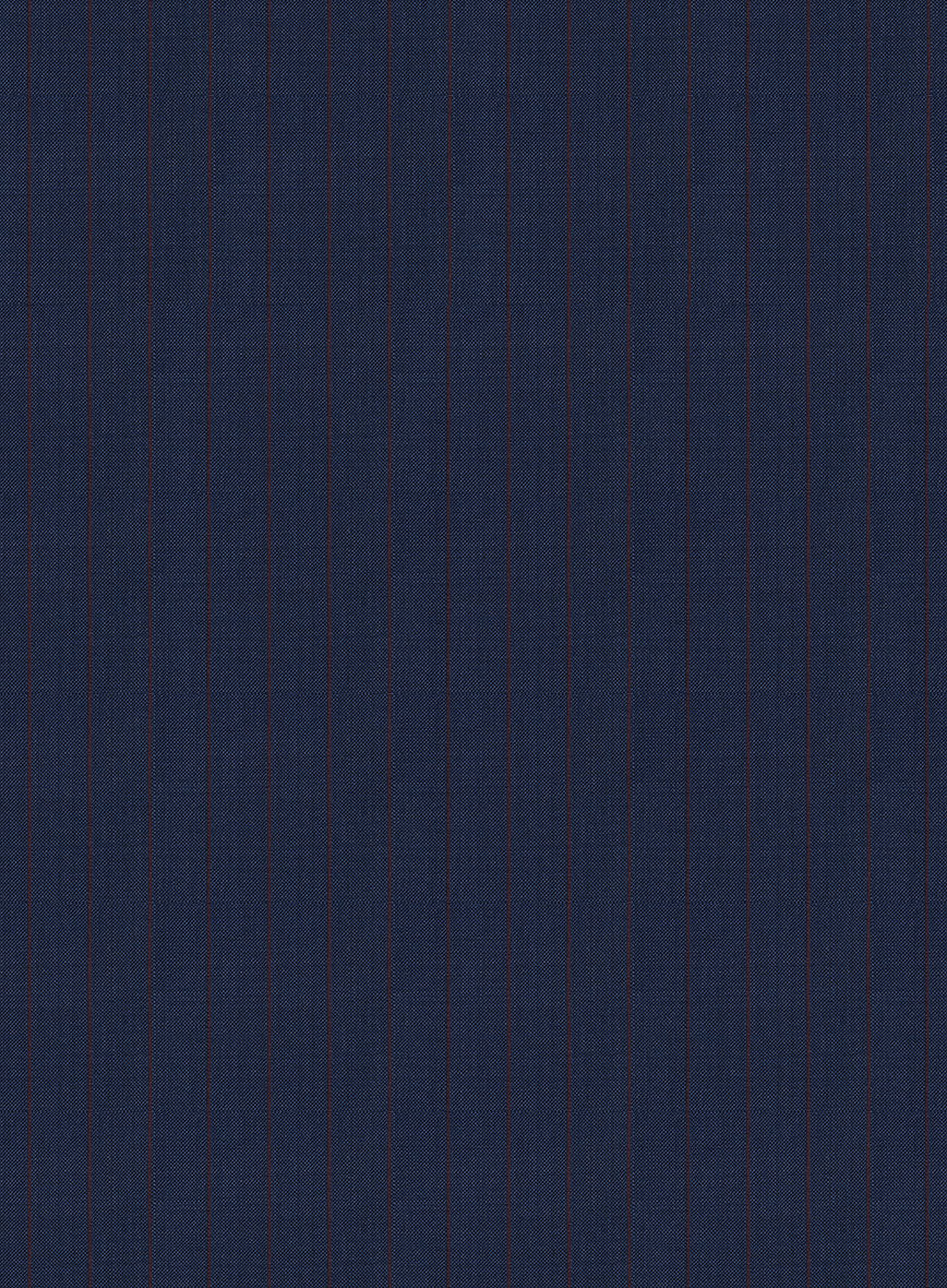 Napolean Kara Stripe Blue Wool Jacket - Image 3