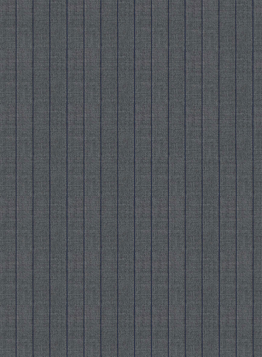 Napolean Kara Stripe Gray Wool Pants - Image 3