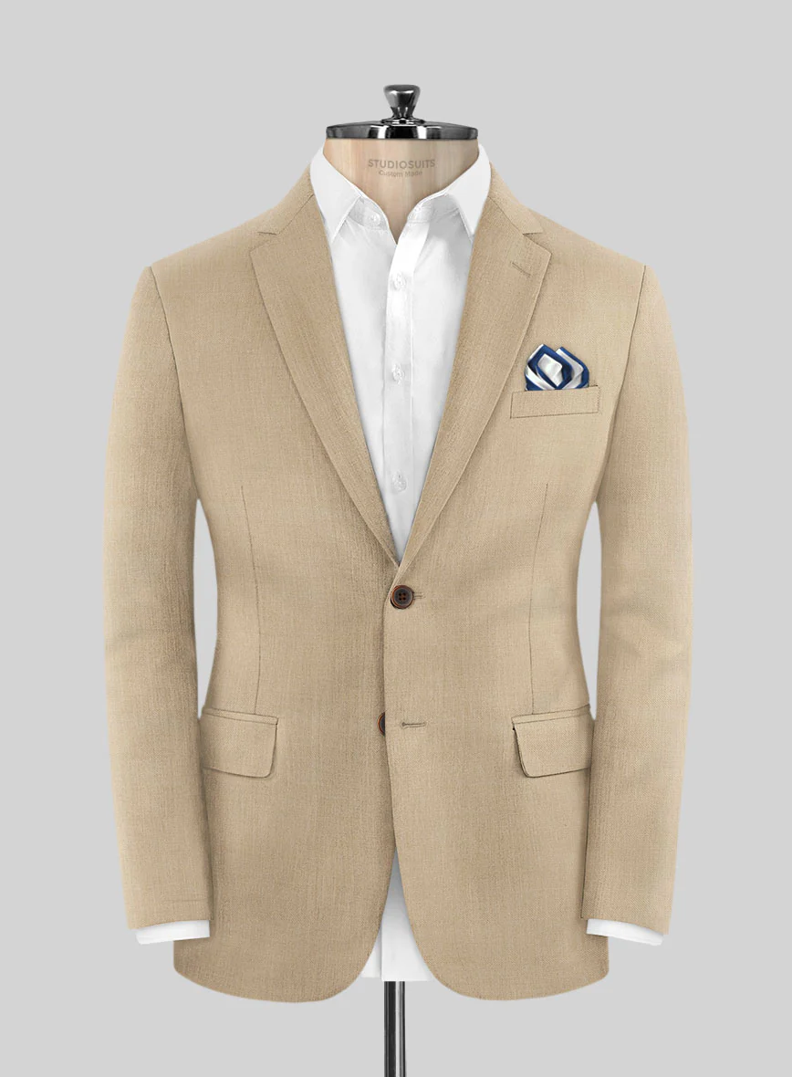 Napolean Khaki Wool Suit - Image 3