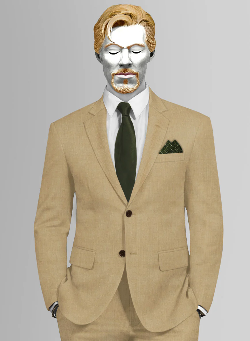Napolean Khyber Khaki Wool Suit - Image 4