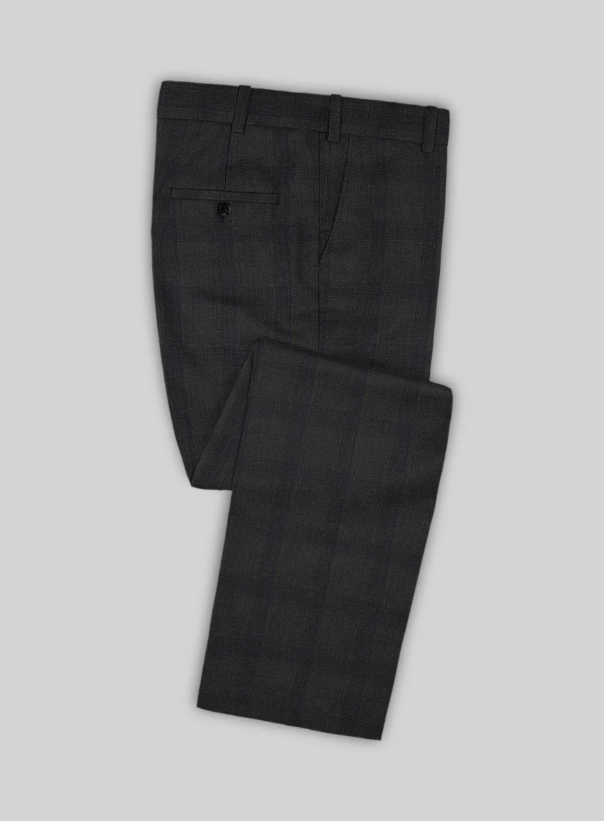 Napolean Knight Charcoal Check Suit - Image 4