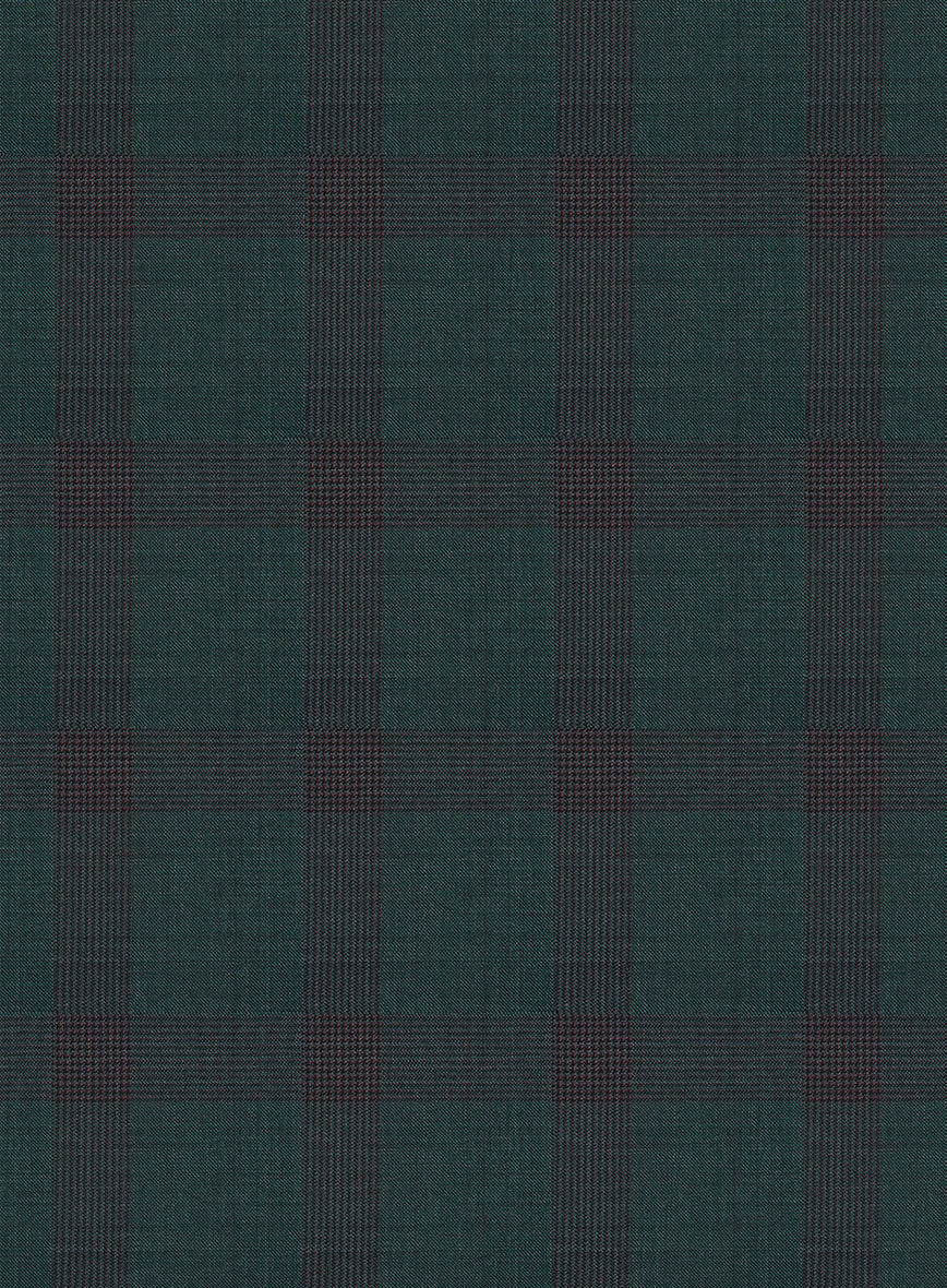 Napolean Knight Green Check Wool Jacket - Image 2