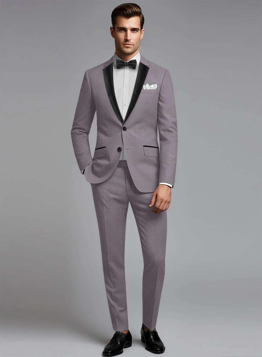 Napolean Lavander Wool Tuxedo Suit - Image 2