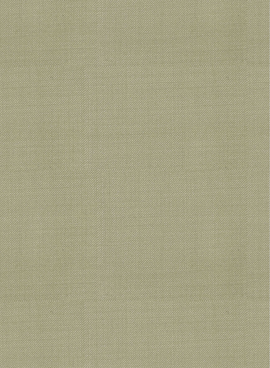 Napolean Light Khaki Wool Tuxedo Suit - Image 4