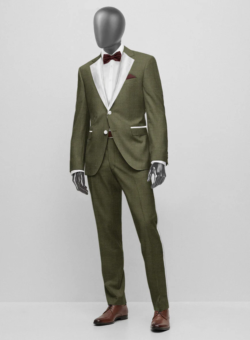 Napolean Limeade Green Wool Tuxedo Suit - Image 2