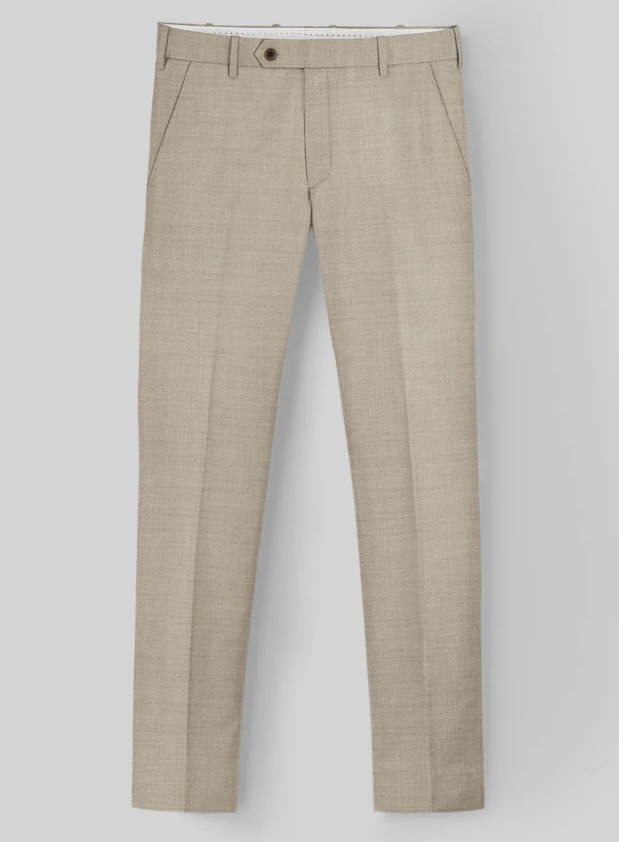 Napolean Melange Khaki Wool Suit - Image 5