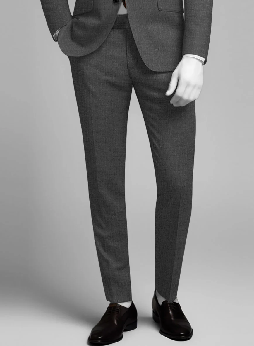 Napolean Mid Charcoal Wool Suit - Image 6