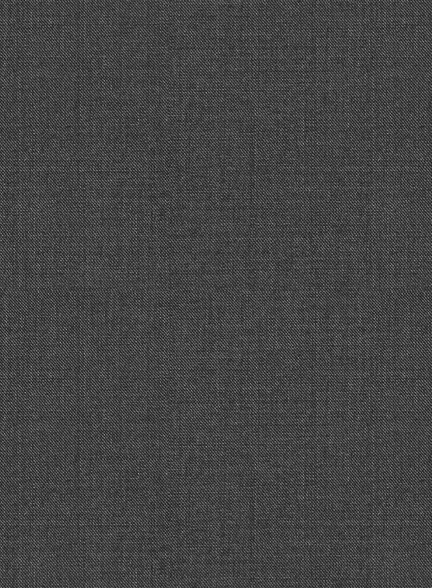 Napolean Mid Charcoal Wool Tuxedo Suit - Image 4