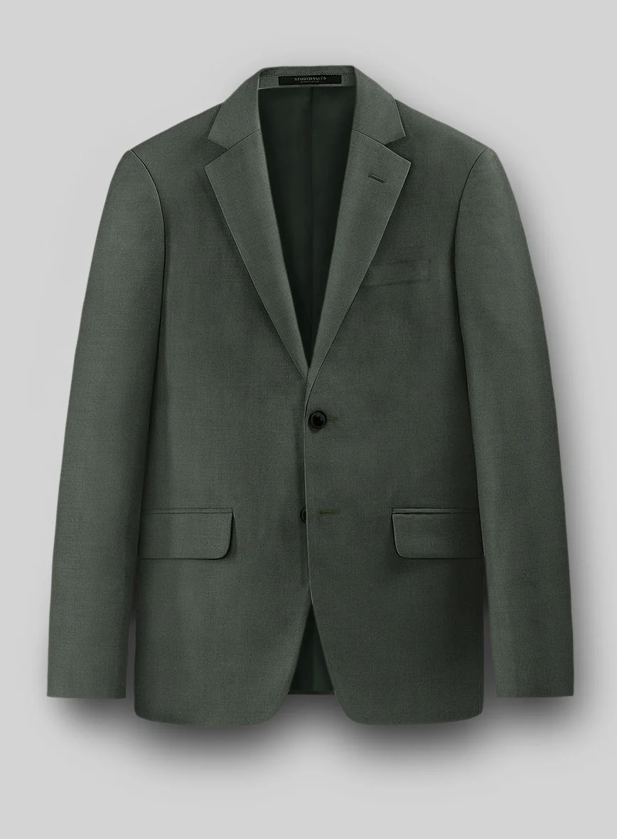 Napolean Military Green Wool Suit - Image 3