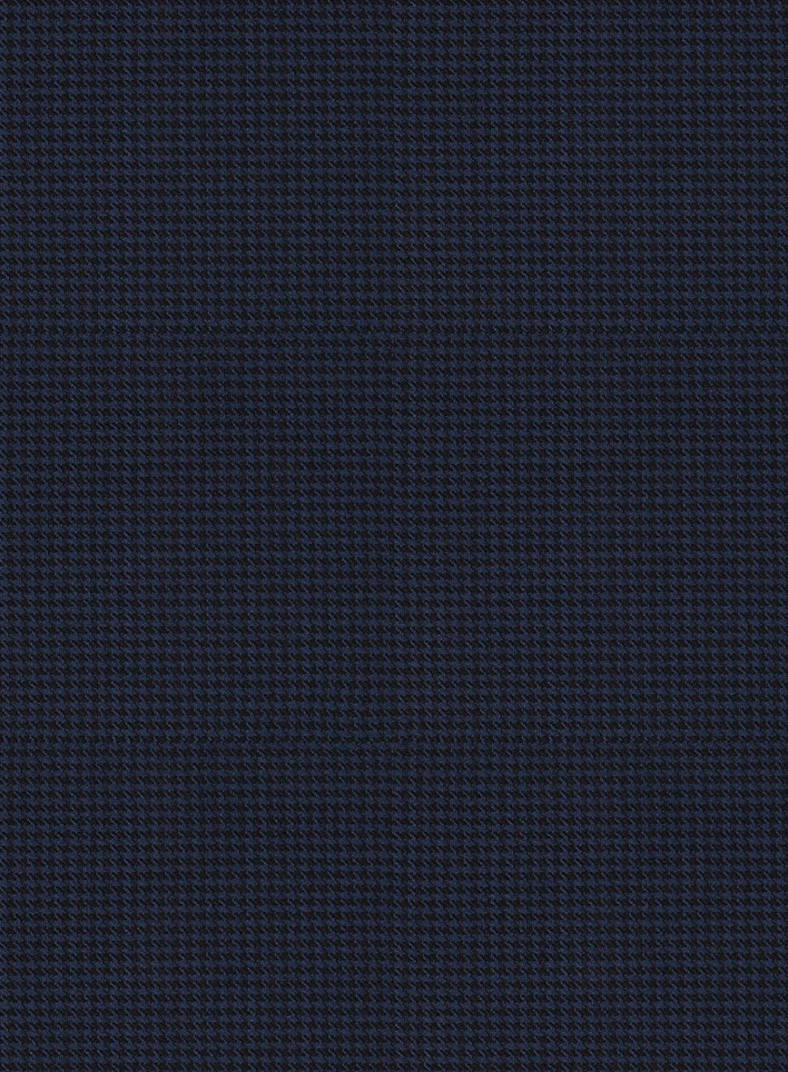 Napolean Mini Houndstooth Blue Wool Suit - Image 7