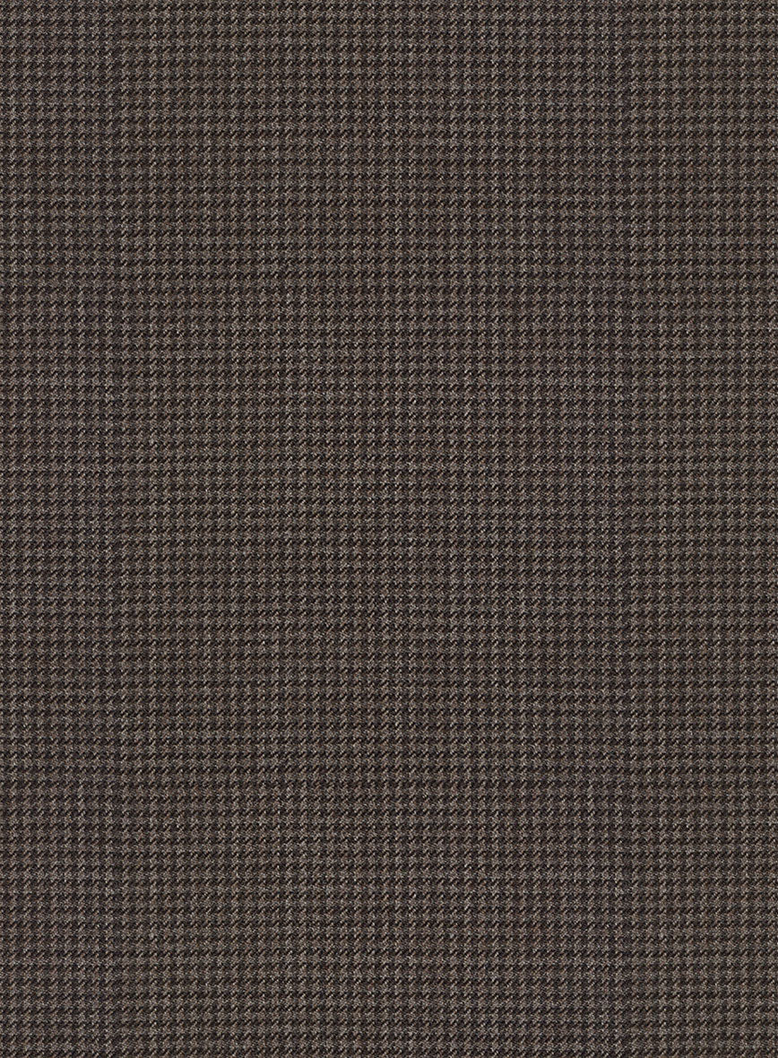 Napolean Mini Houndstooth Brown Wool Jacket - Image 3