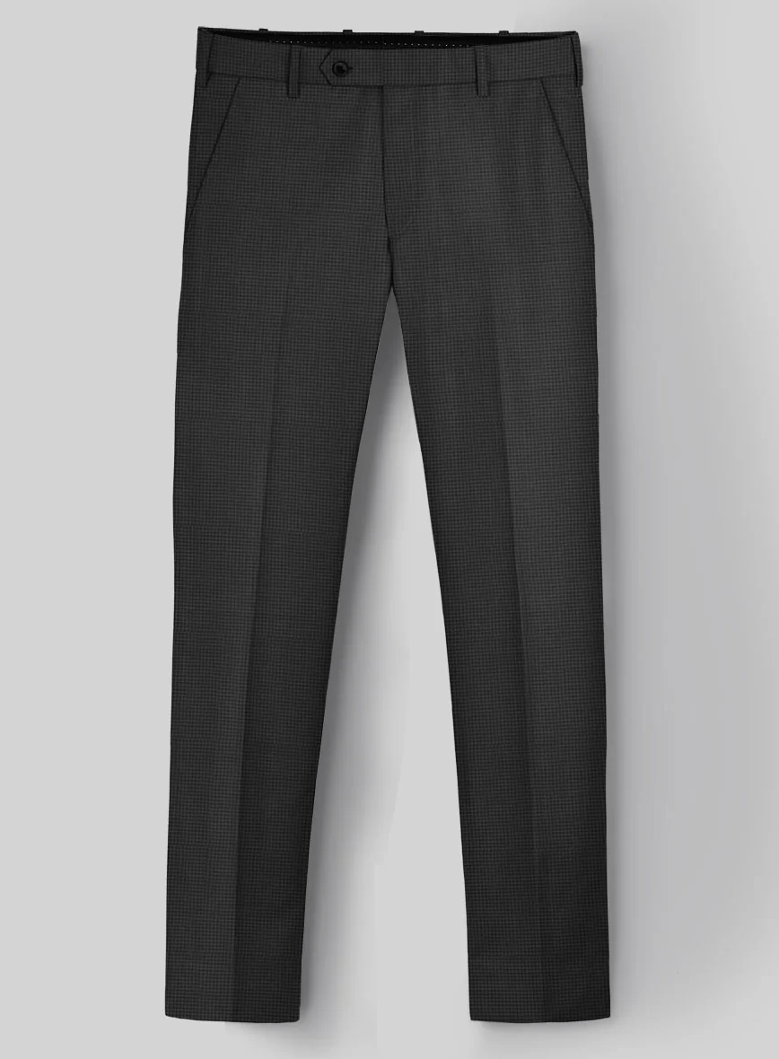 Napolean Mini Houndstooth Gray Wool Suit - Image 5